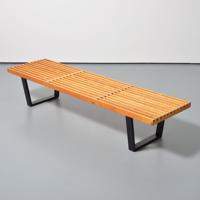 George Nelson & Associates Slatted Bench - Sold for $1,408 on 10-26-2024 (Lot 415).jpg